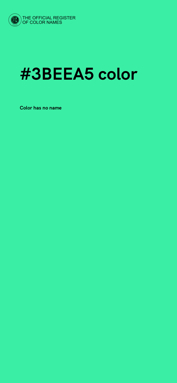 #3BEEA5 color image