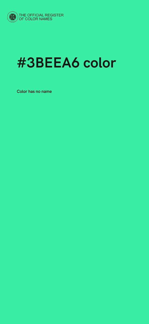 #3BEEA6 color image