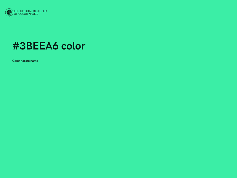 #3BEEA6 color image