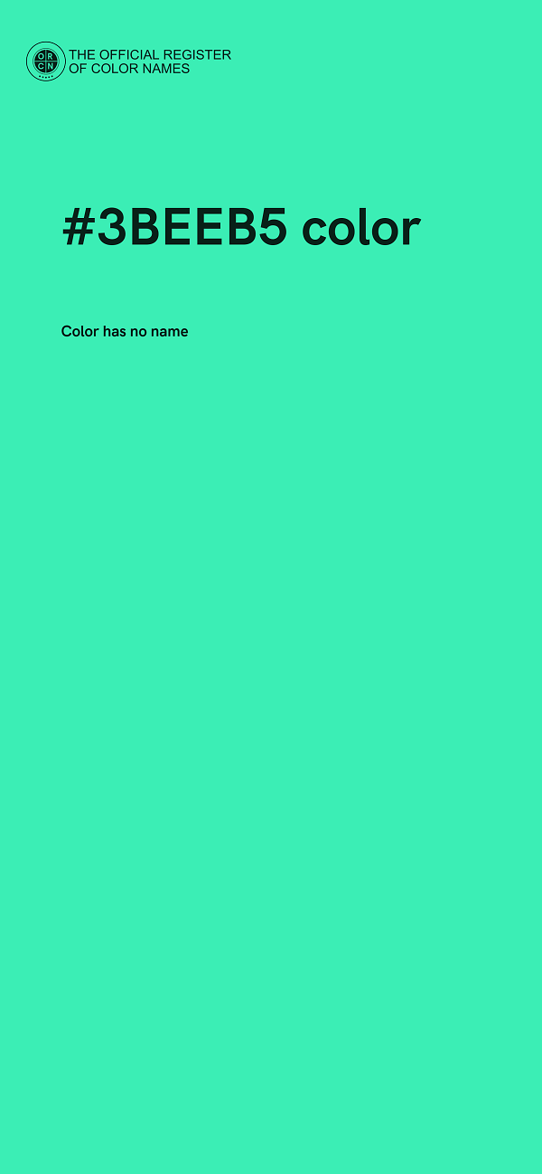 #3BEEB5 color image
