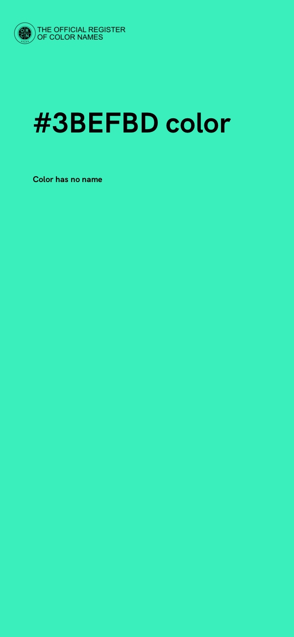 #3BEFBD color image