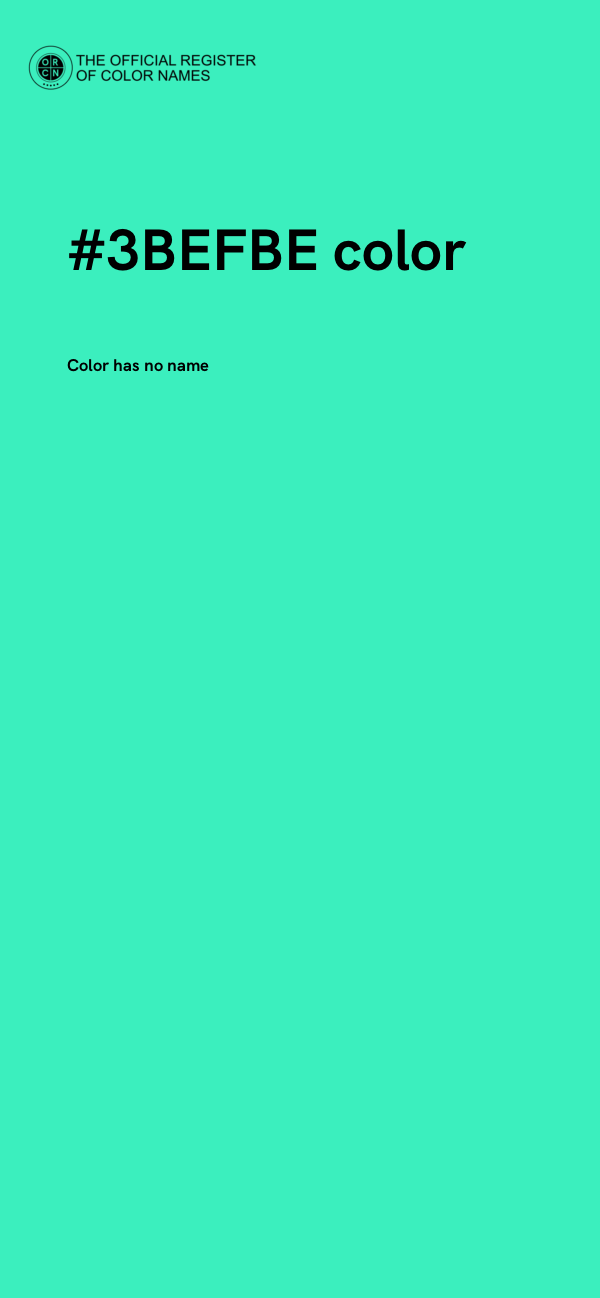 #3BEFBE color image