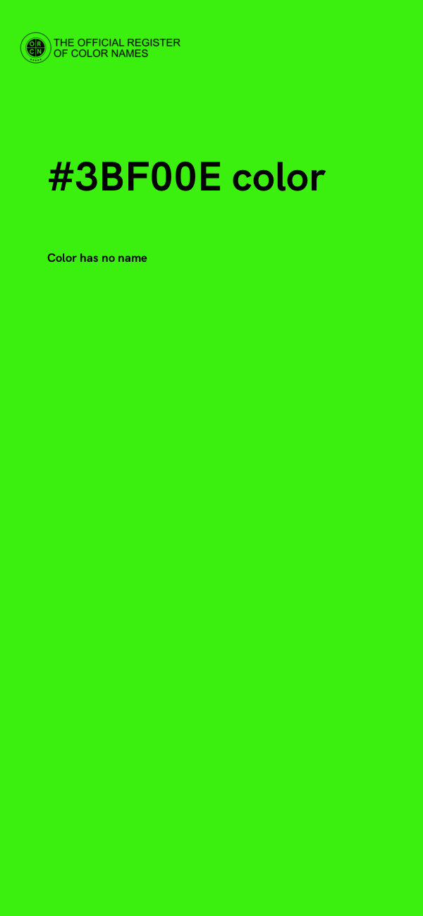 #3BF00E color image