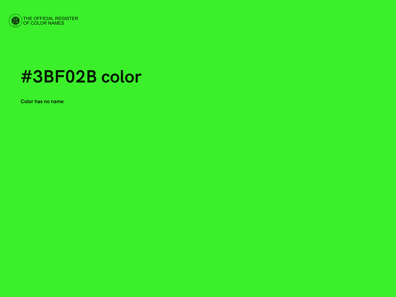 #3BF02B color image