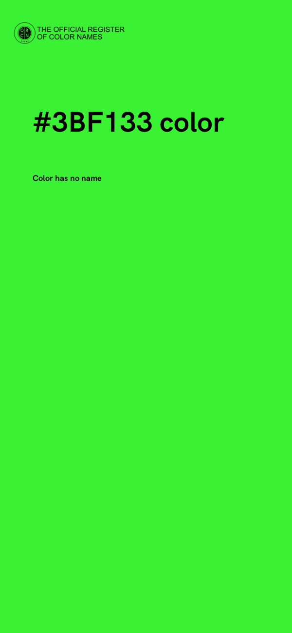 #3BF133 color image