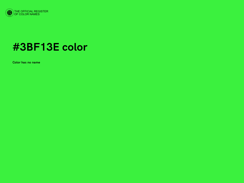 #3BF13E color image