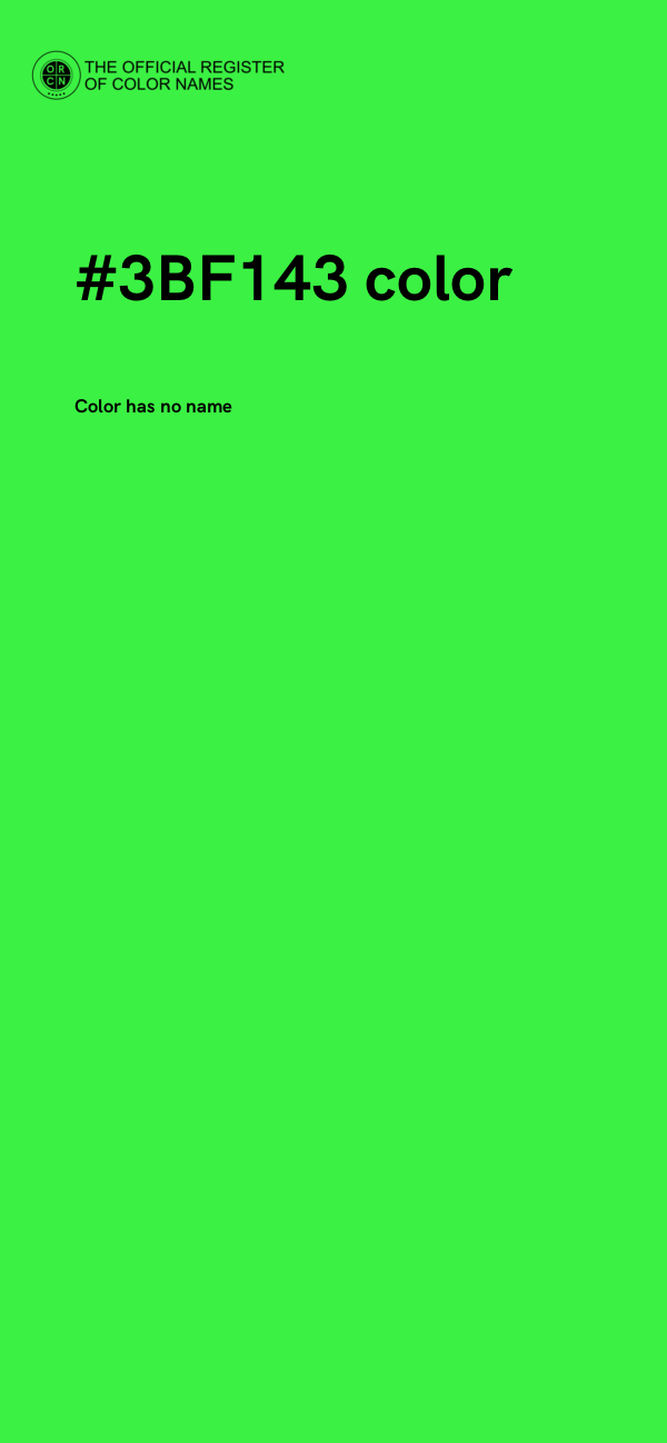 #3BF143 color image