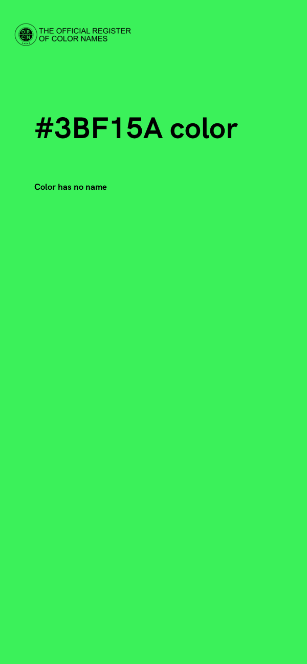 #3BF15A color image