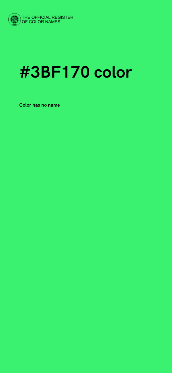 #3BF170 color image