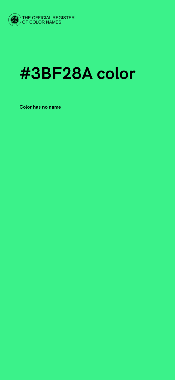 #3BF28A color image