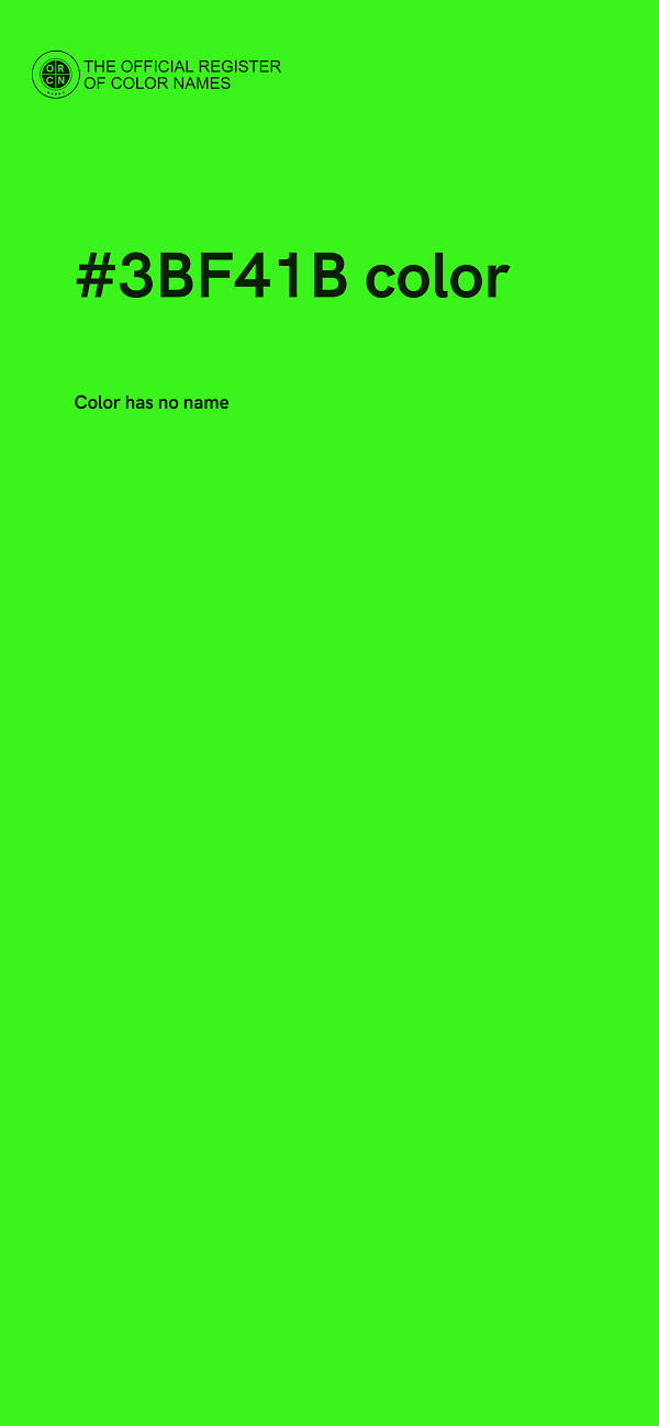 #3BF41B color image