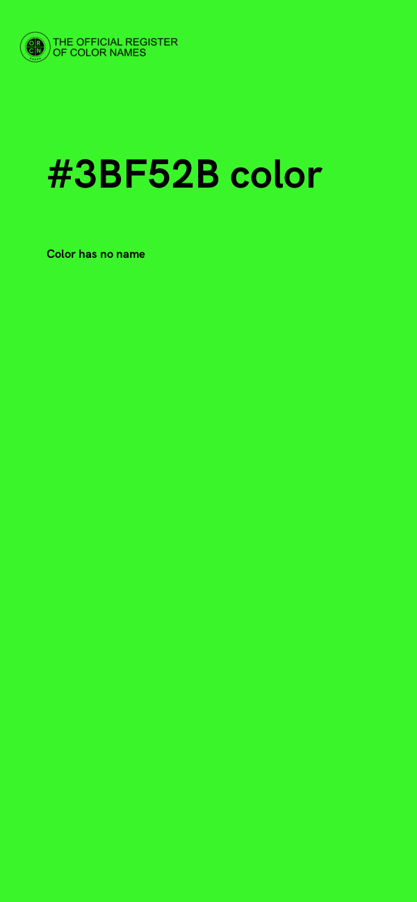 #3BF52B color image