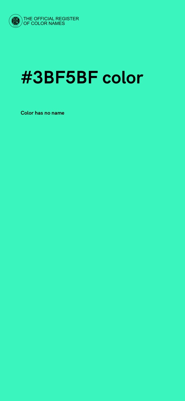 #3BF5BF color image