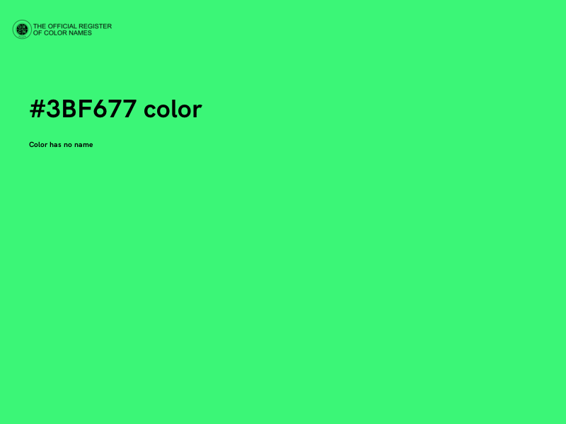 #3BF677 color image