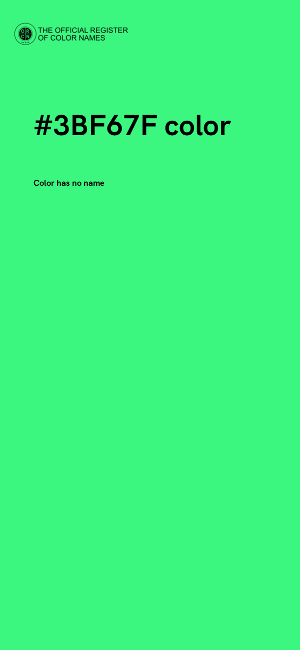 #3BF67F color image