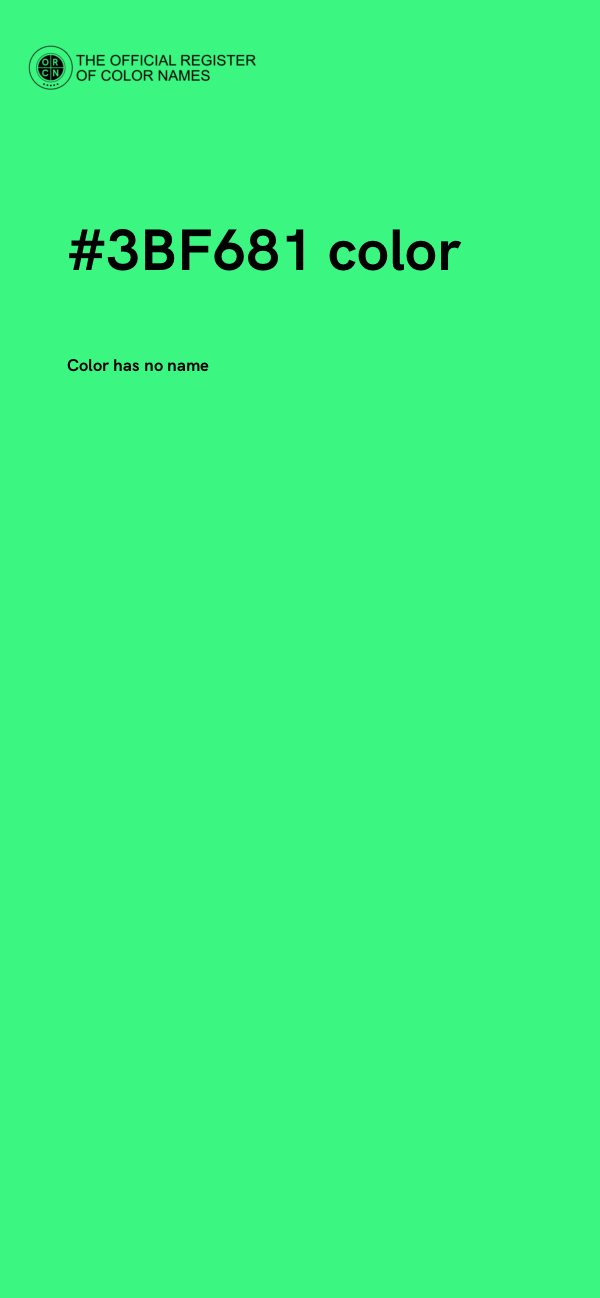 #3BF681 color image