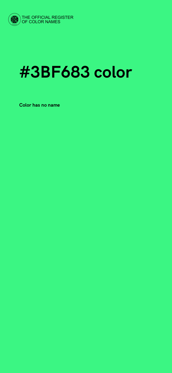 #3BF683 color image
