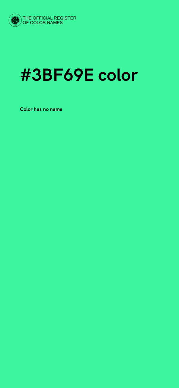 #3BF69E color image
