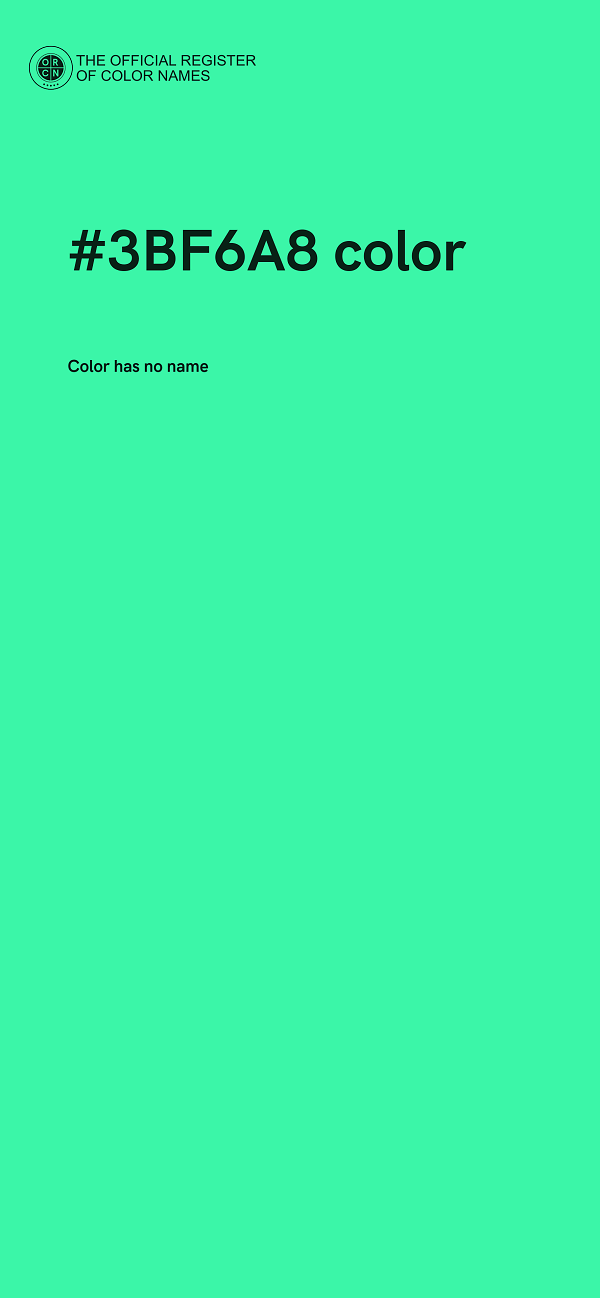 #3BF6A8 color image