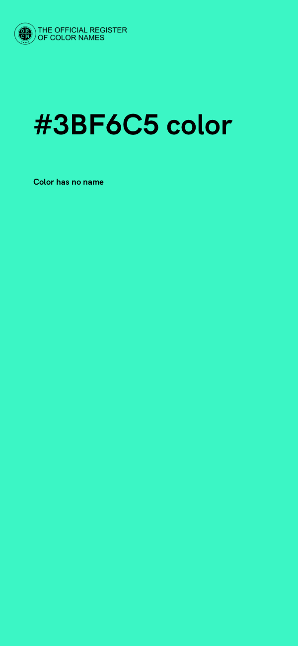 #3BF6C5 color image