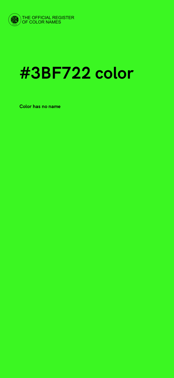 #3BF722 color image