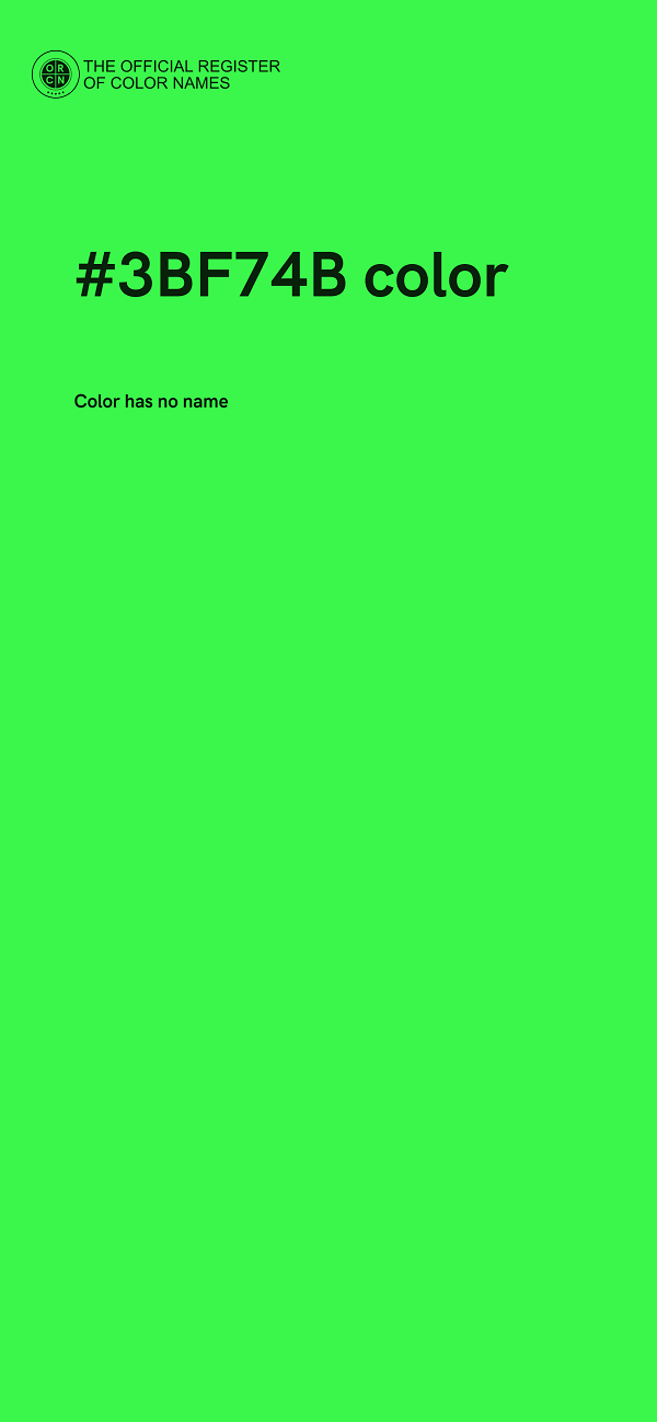 #3BF74B color image