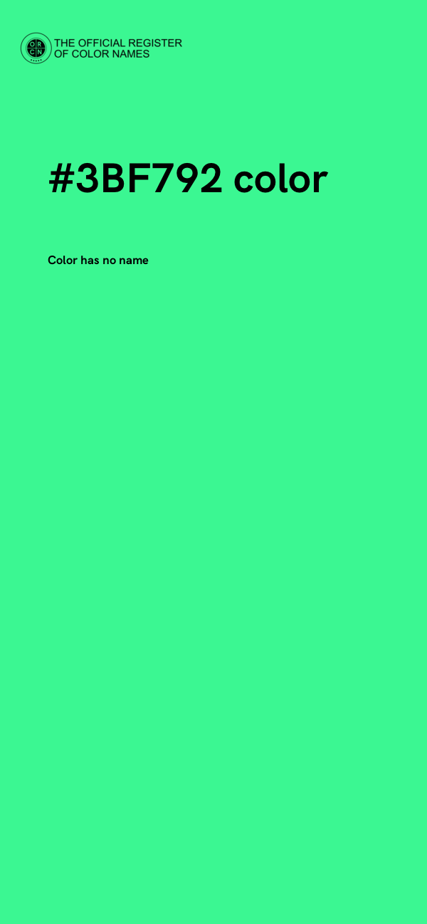 #3BF792 color image