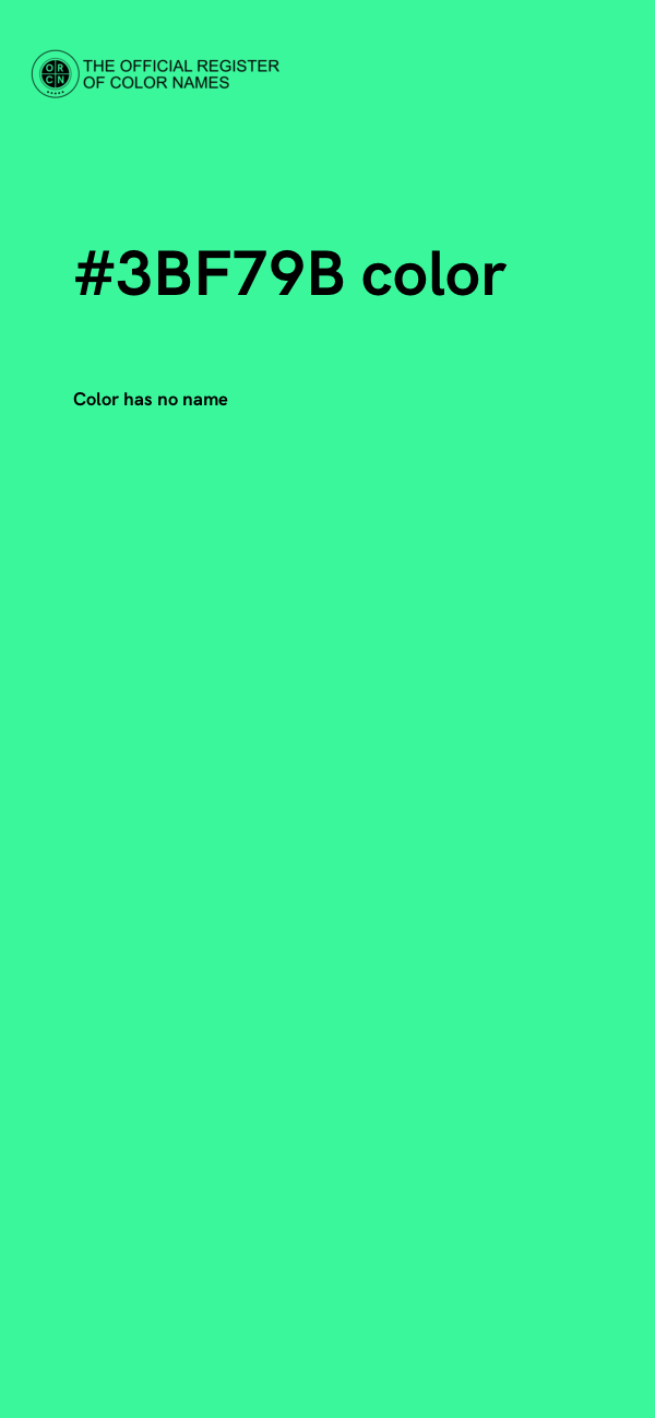#3BF79B color image