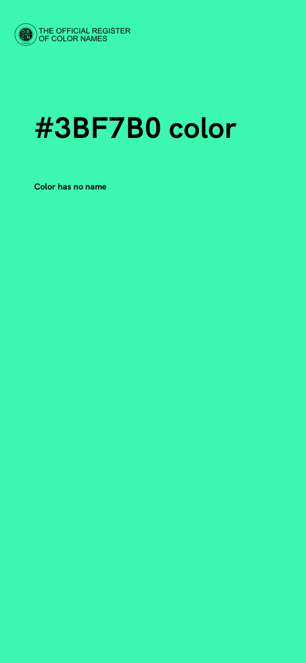 #3BF7B0 color image