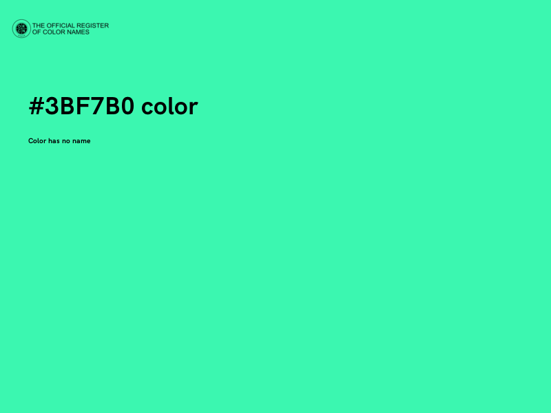 #3BF7B0 color image
