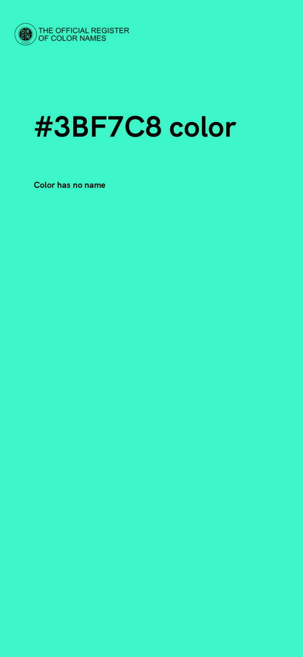#3BF7C8 color image