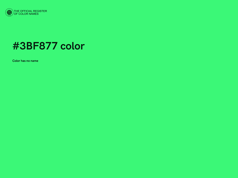 #3BF877 color image