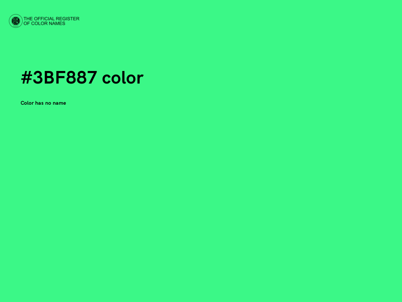 #3BF887 color image