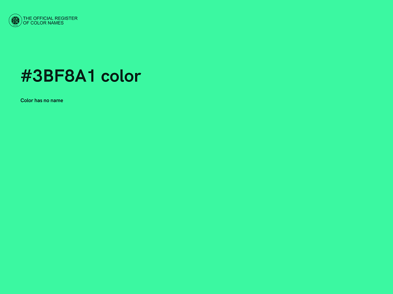 #3BF8A1 color image