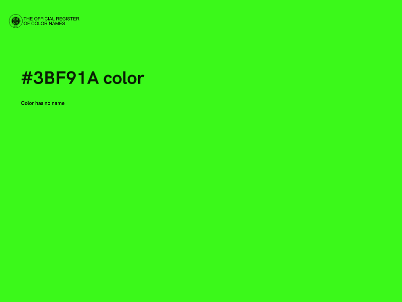 #3BF91A color image