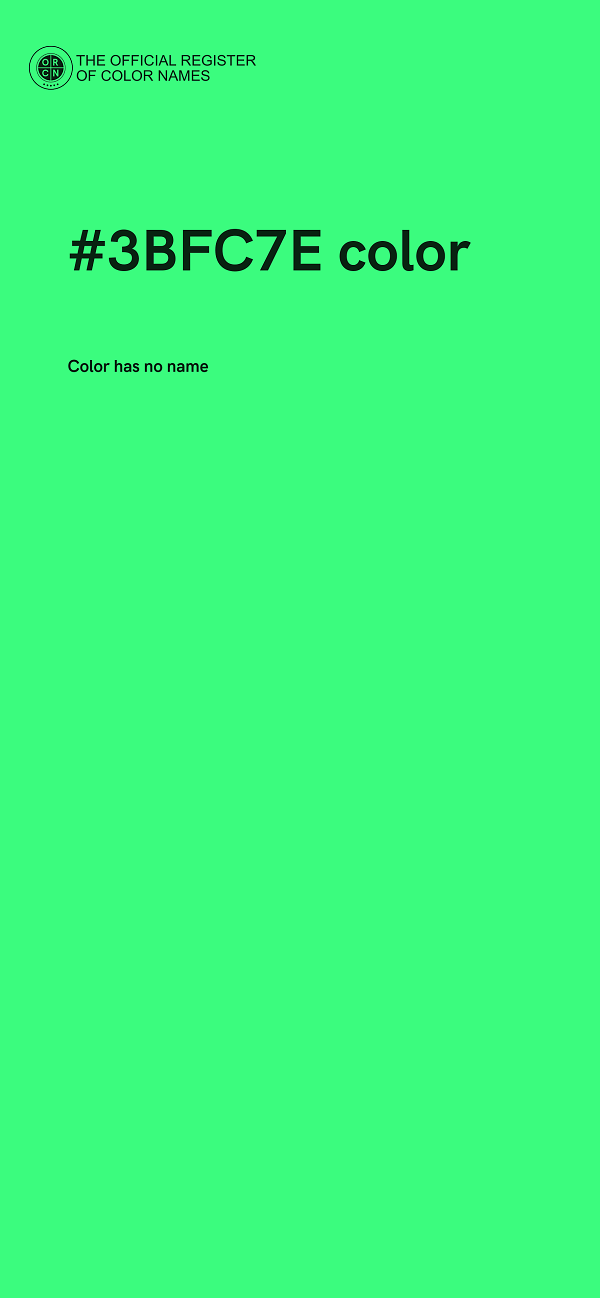#3BFC7E color image