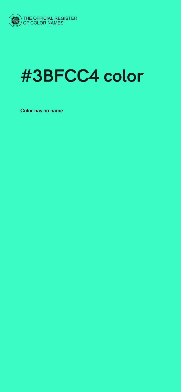 #3BFCC4 color image