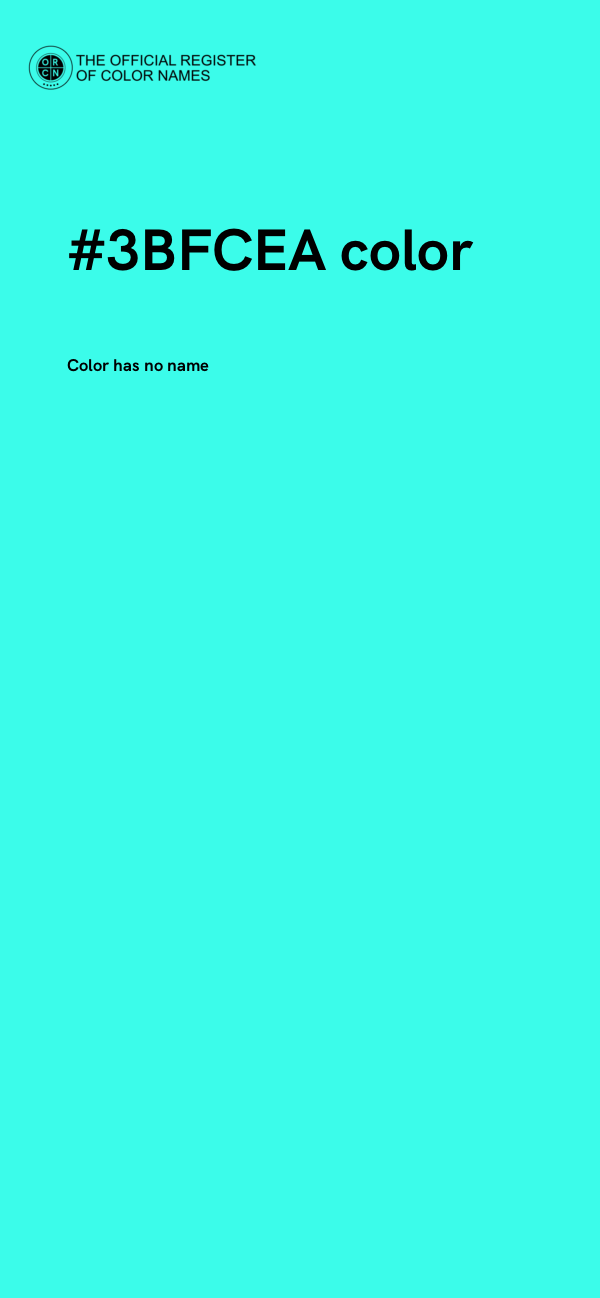 #3BFCEA color image