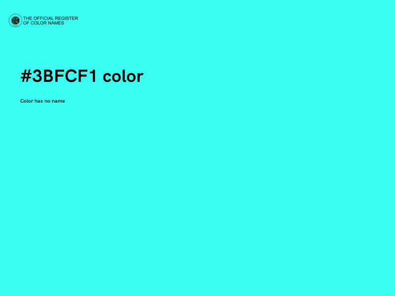 #3BFCF1 color image