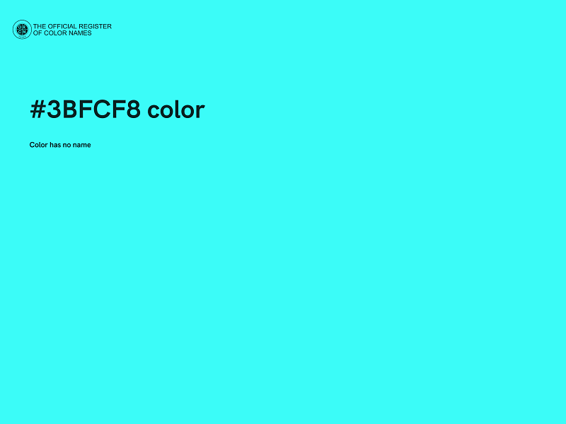 #3BFCF8 color image