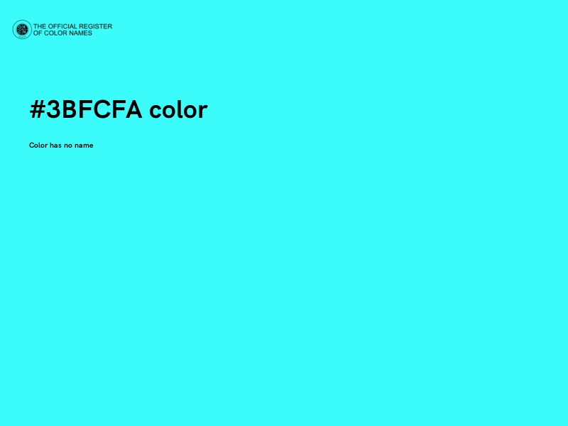 #3BFCFA color image