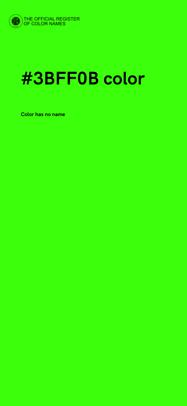 #3BFF0B color image