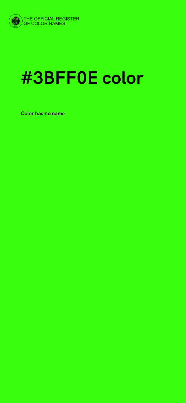 #3BFF0E color image