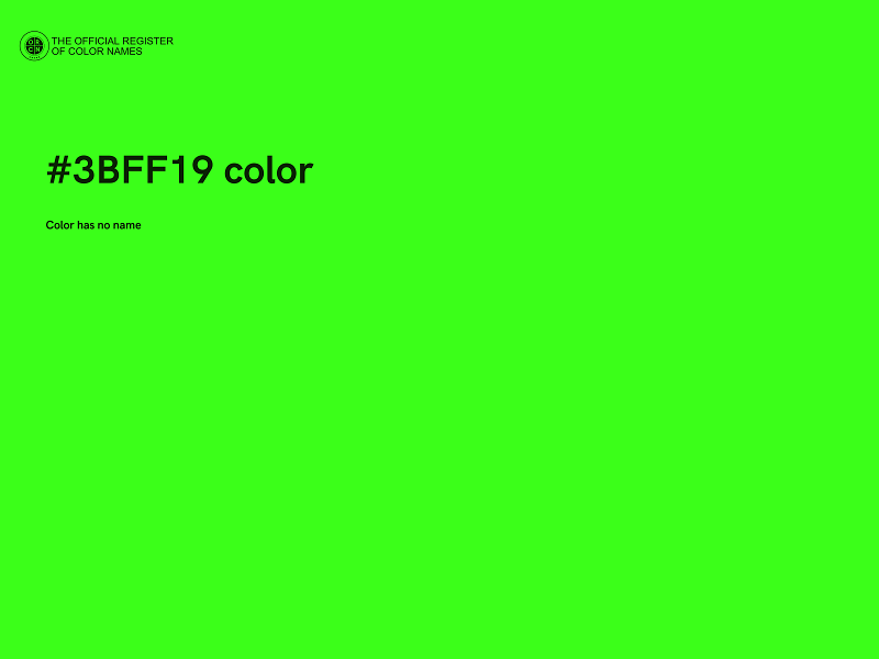 #3BFF19 color image