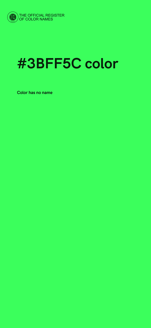 #3BFF5C color image