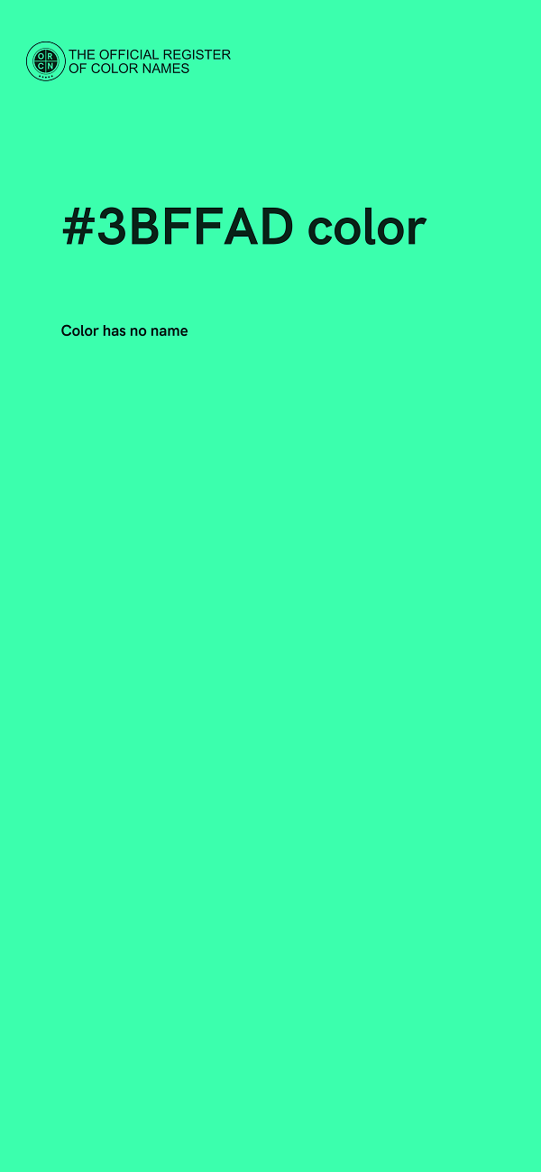 #3BFFAD color image