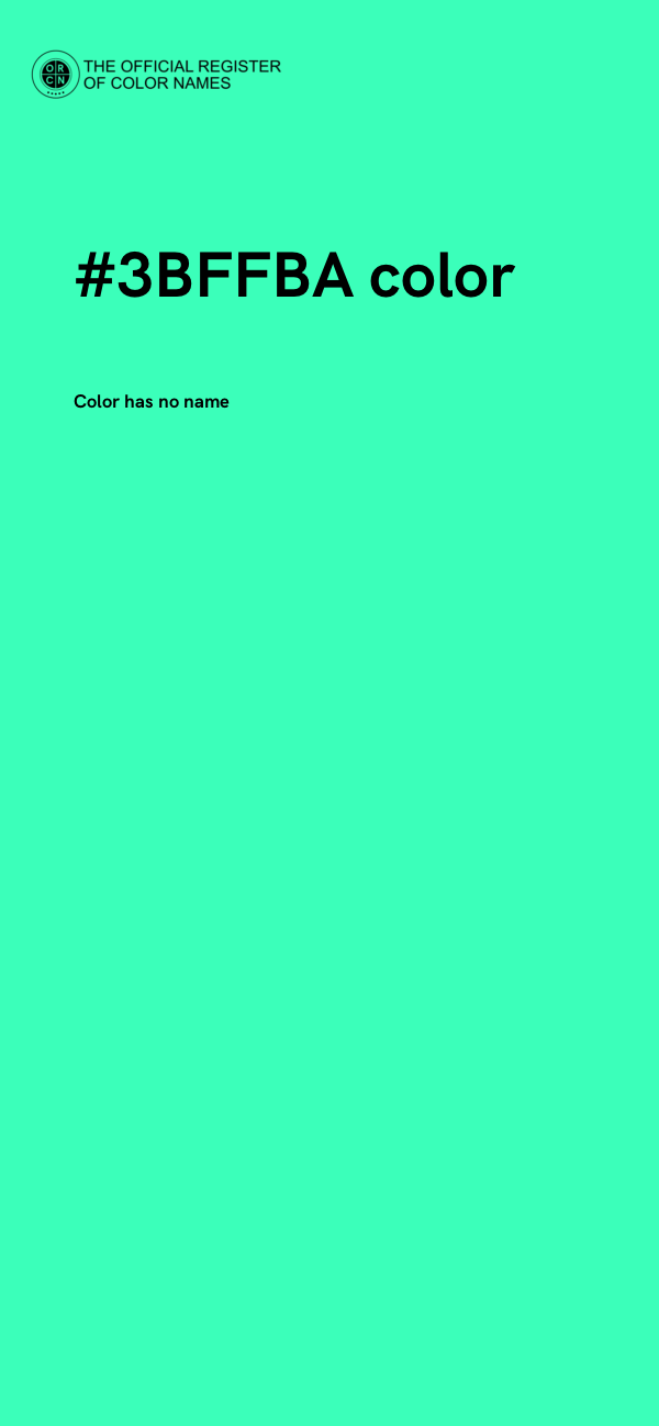 #3BFFBA color image