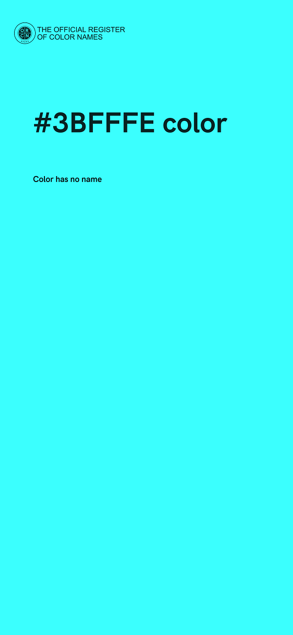 #3BFFFE color image