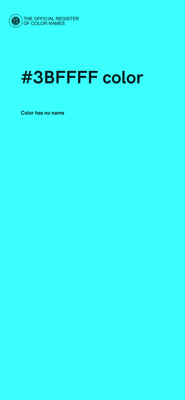 #3BFFFF color image