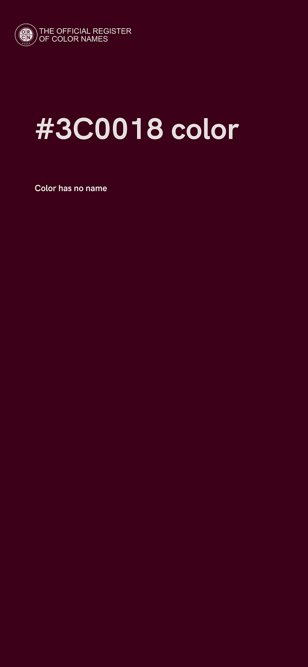 #3C0018 color image